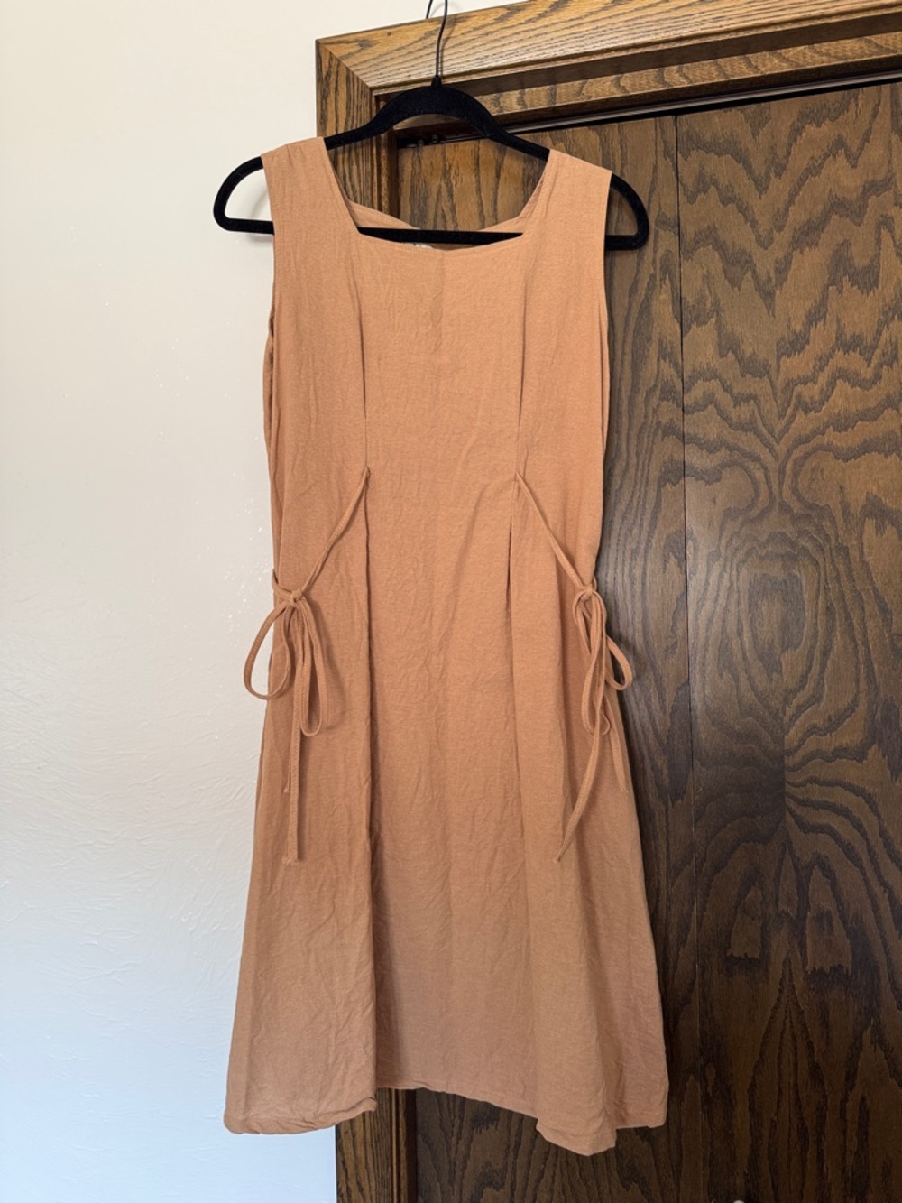Tan Midi Dress - Made & Bought in Thailand